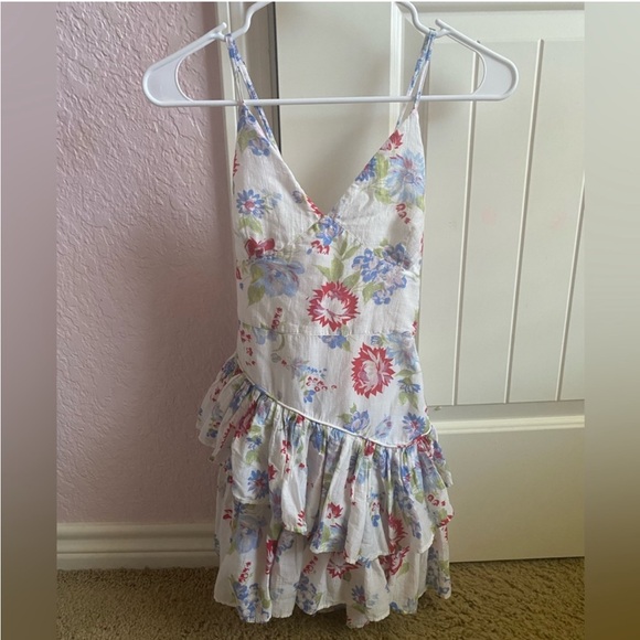 LoveShack Fancy - Marion mini sunDress in Cherry Skies XS - Picture 4 of 7